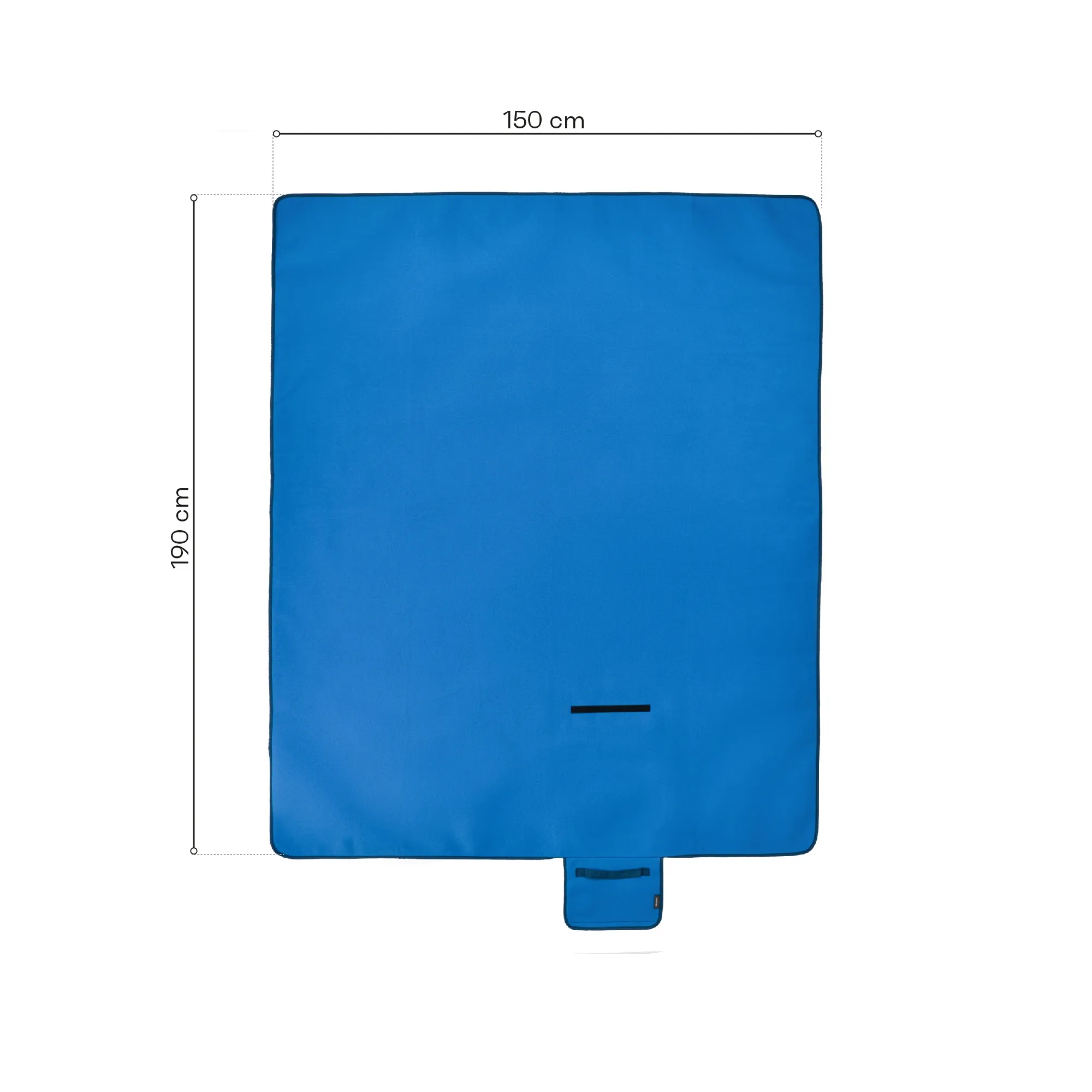 Koc piknikowy Meteor 150x190 cm niebieski