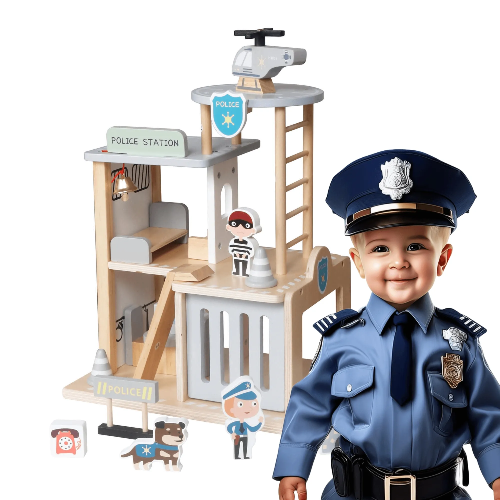 Drewniany komisariat policji