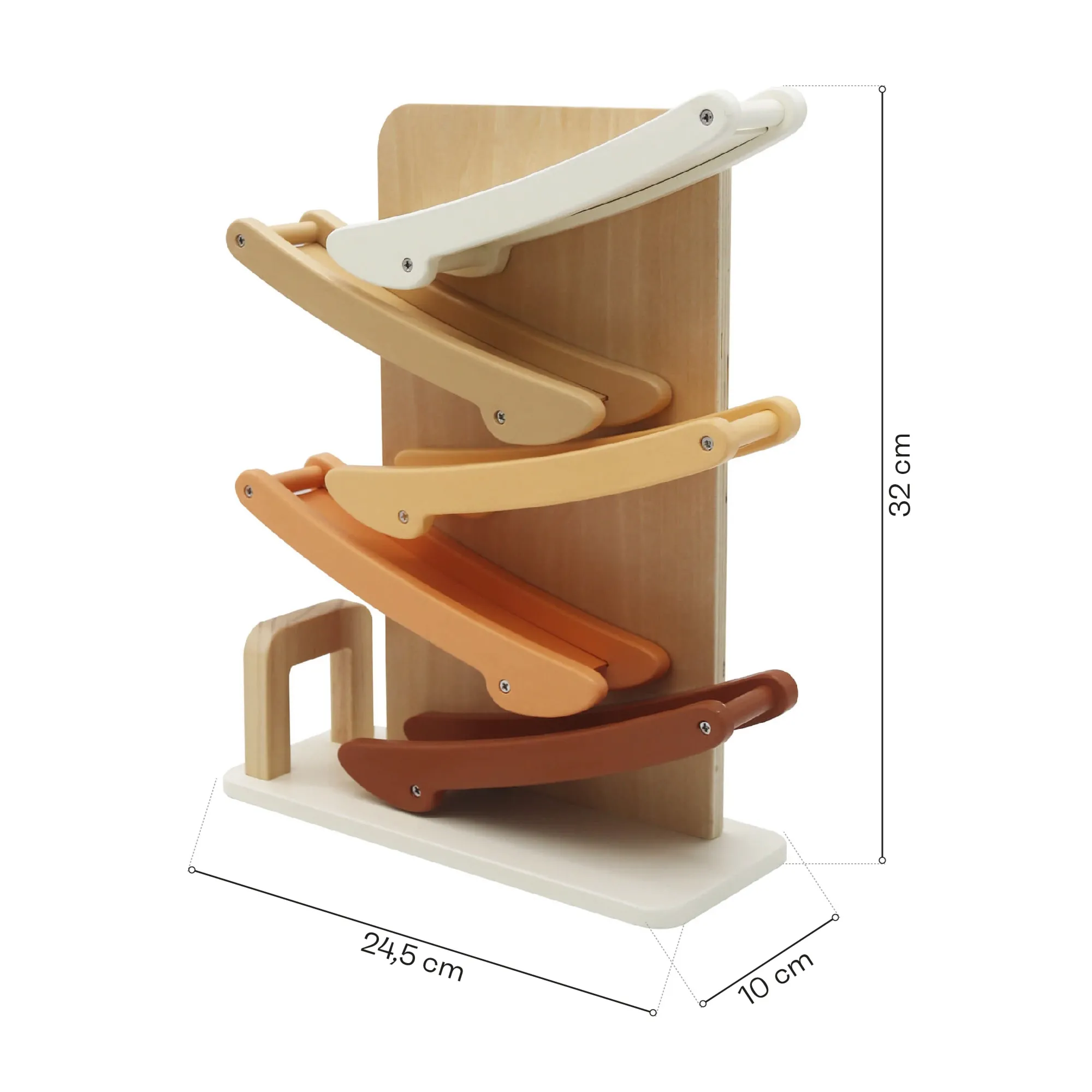 Drewniana zjeżdżalnia samochodzikowa