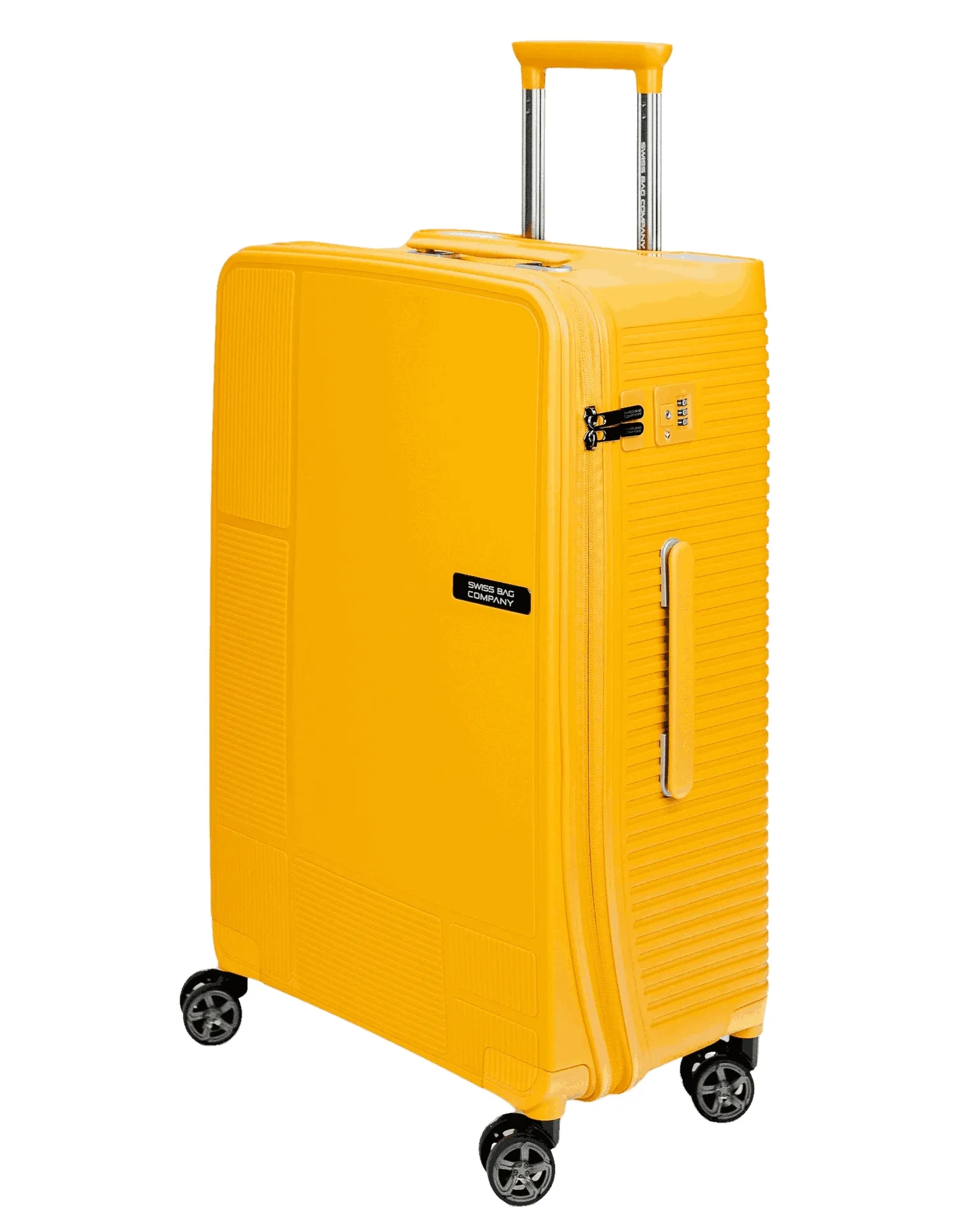 Średnia walizka SwissBags Magna 68 cm żółty