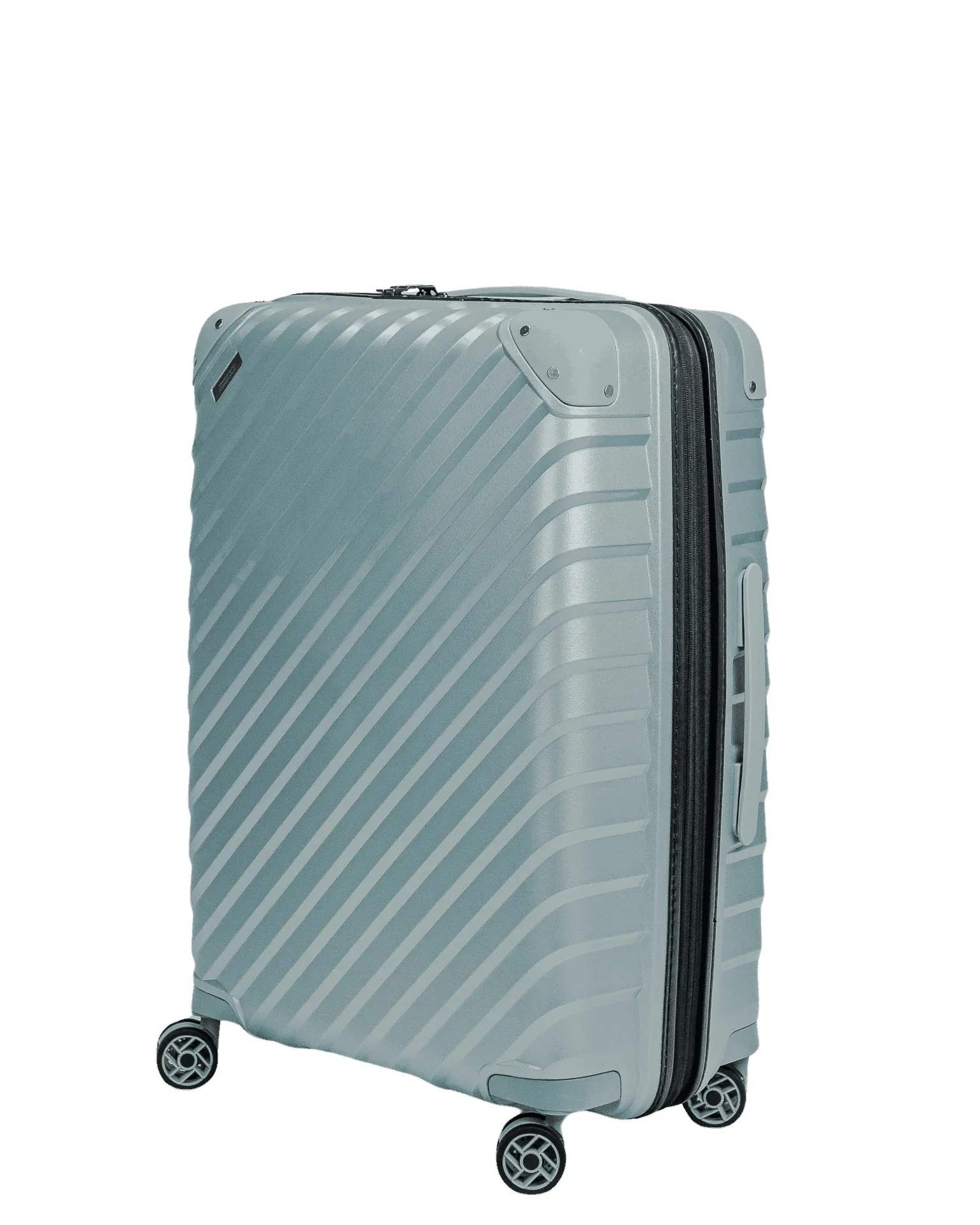 Średnia walizka SwissBags Diamond cut 67 cm metaliczny niebieski