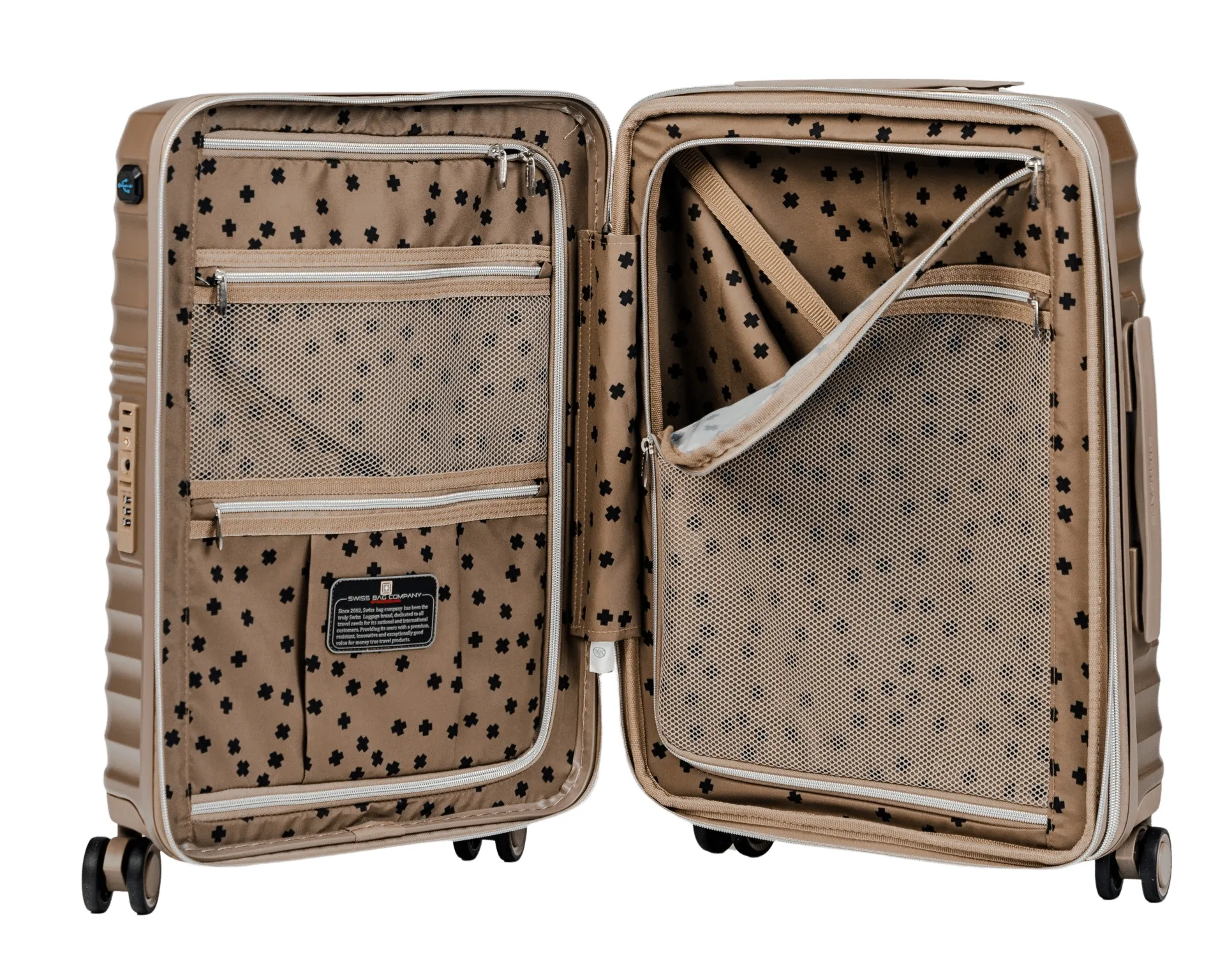 Walizka kabinowa SwissBags Cruise 55 cm szampański