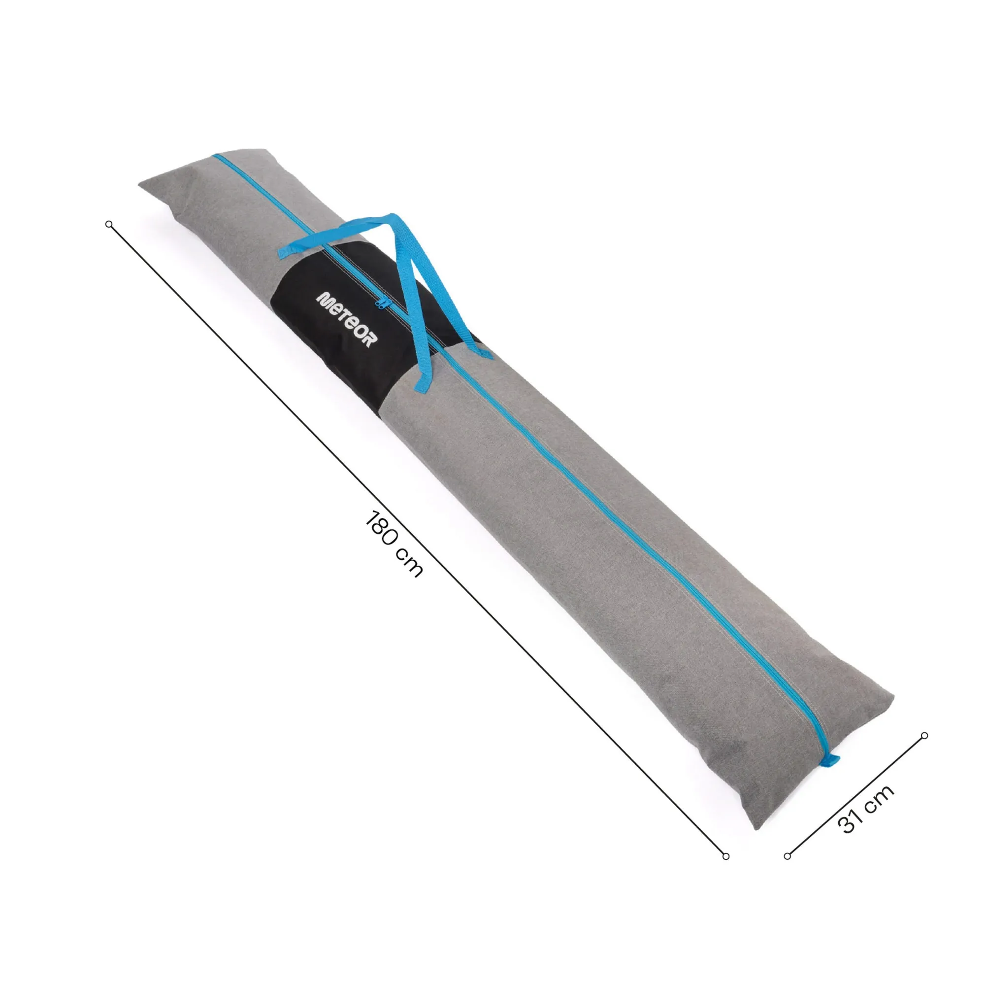 Pokrowiec na narty Meteor Croma szary/czarny