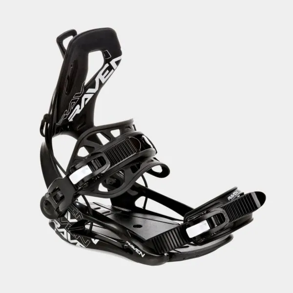 Szybkie wiązania snowboardowe 2w1 Raven FTM450 (czarne) 2025 | Fastec