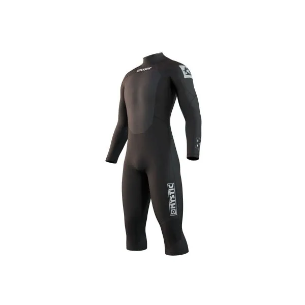 Pianka Mystic Brand 3/2 Longarm Short Leg Back Zip (black) 2024