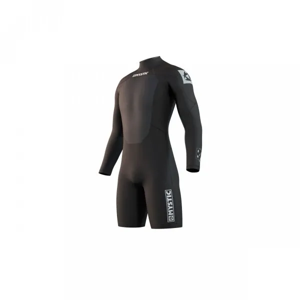 Pianka Mystic Brand 3/2 Longarm Shorty Back Zip (black) 2025