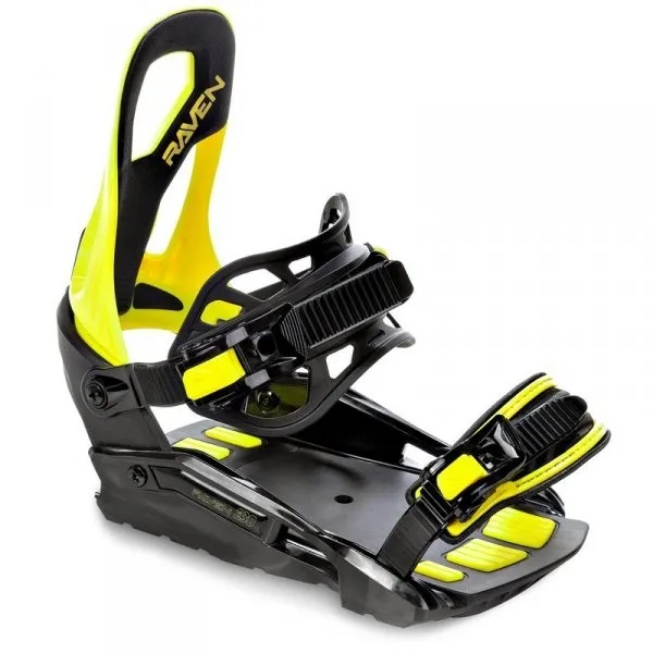 Męskie wiązania snowboardowe Raven s230 (black/lemon) 2025