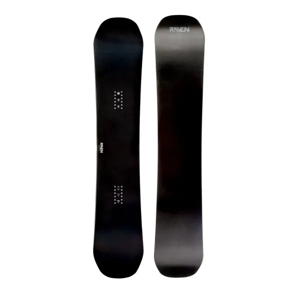Czarna deska snowboardowa Raven Pure Black | 148 | 151 | 154 | 157 | 163W