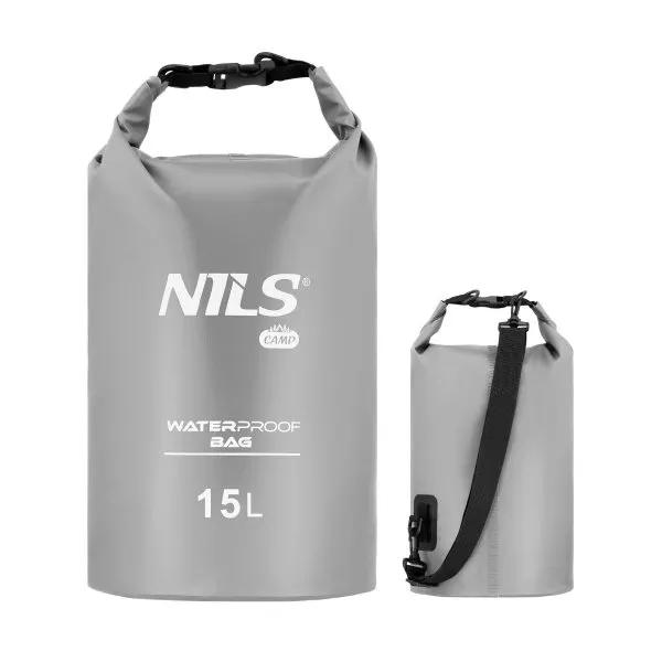 Worek wodoszczelny 15L Nils Camp NC1703 (szary)