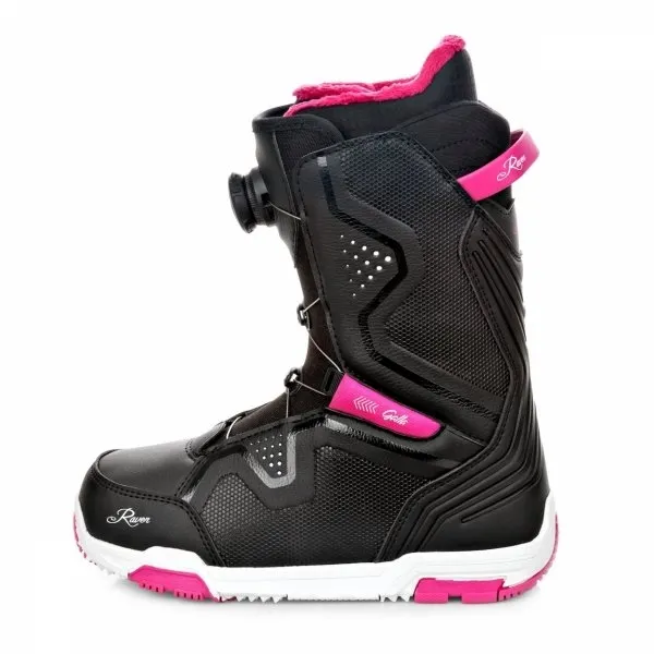 Damskie buty snowboardowe Raven Galla MOZ 2025 | czarno - różowe | BOA