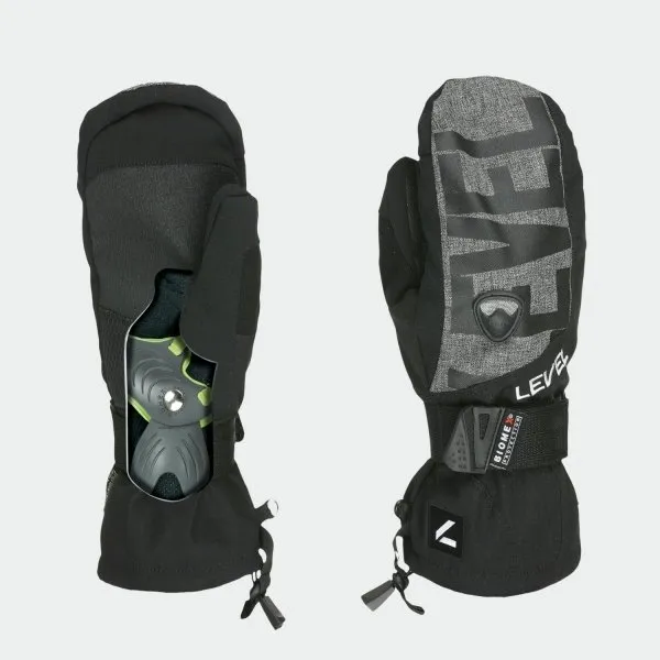 Rękawice z ochraniaczem nadgarstka Level Fly Mitt (black/grey)