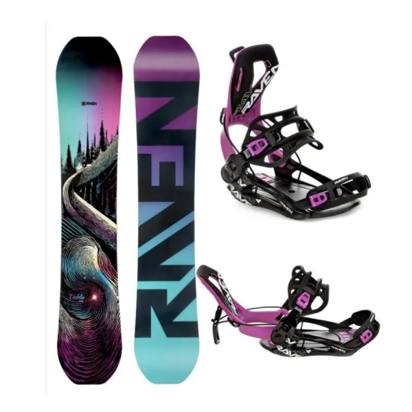 Deska Raven Dahlia z wiązaniami Raven FT360 (fuchsia)