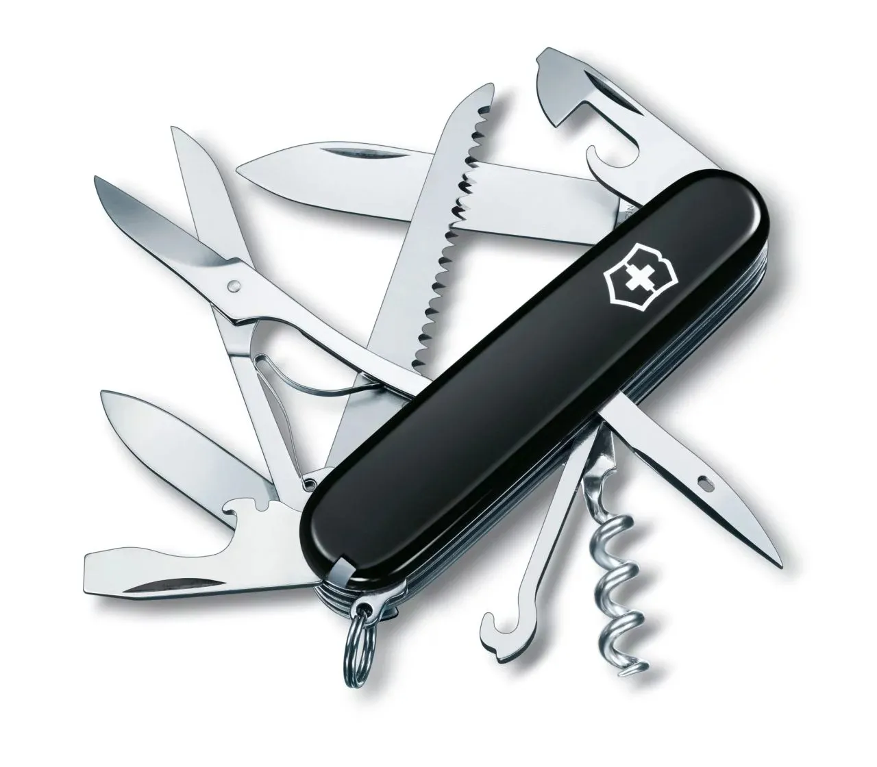 Scyzoryk Victorinox Huntsman, 15 funkcji, dł.91mm, czarny (1.3713.3)
