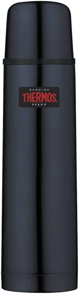 Termos z przyciskiem na nakrętce - 500 ml - z kubkiem THERMOS - ciemnoniebieski