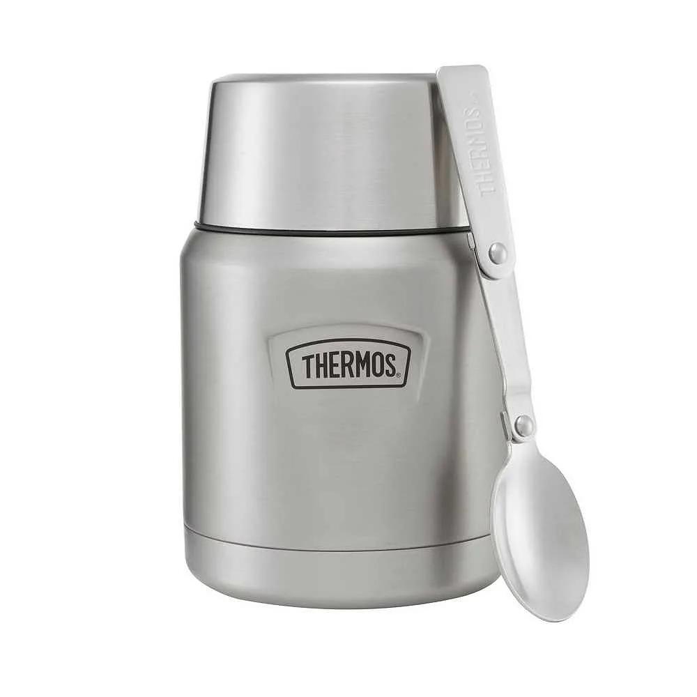 Termos na jedzenie 470 ml ze składaną łyżką i kubkiem THERMOS - stal nierdzewna