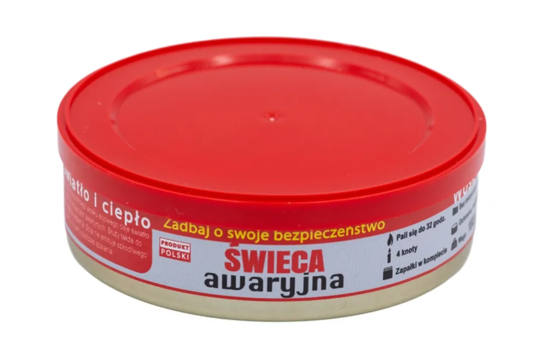 Świeca awaryjna przetrwania Eko HASKE Pro 180g, 32h świecenia + zapałki