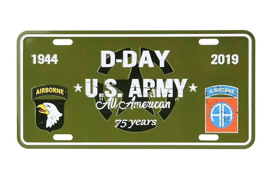 Tablica rejestracyjna D-Day U.S. Army