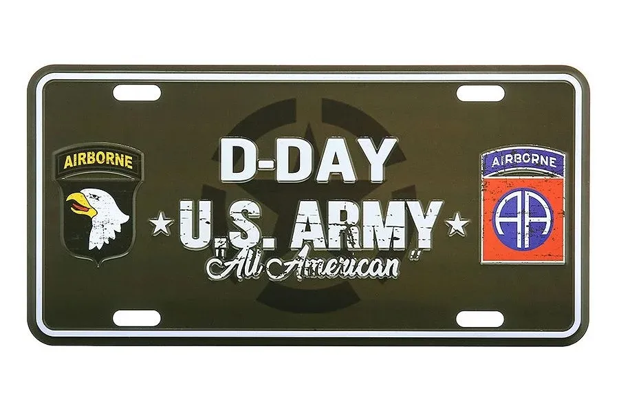 Tablica rejestracyjna D-Day Allied Star