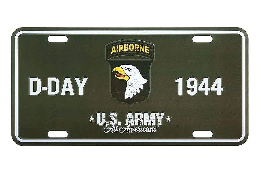 Tablica rejestracyjna D-Day 1944 101st Airborne