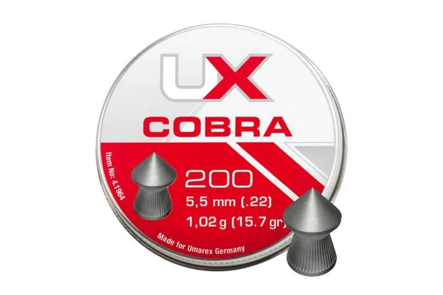 Śrut 5,5 mm Diabolo UMAREX COBRA szpic moletowany 200szt (4.1964.1)