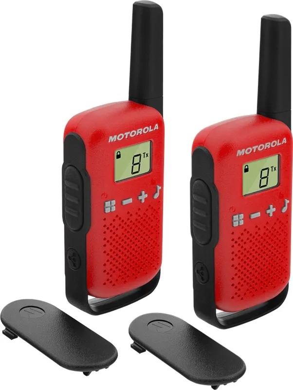 Radiotelefony krótkofalówki MOTOROLA T42 RED - 2 szt.