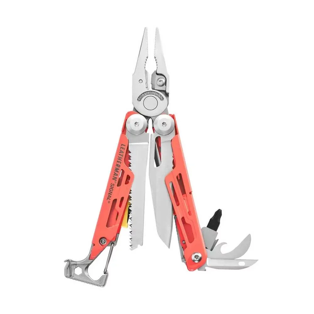 Multitool Leatherman SIGNAL Guava pomarańcz - Stainless - 19 narzędzi (833183)