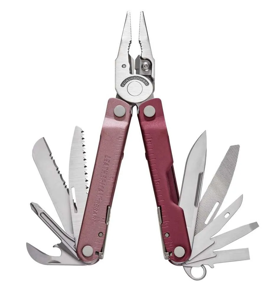 Multitool Leatherman Rebar Heathered Cranberry - NEW 2025 - 17 narzędzi (833317)