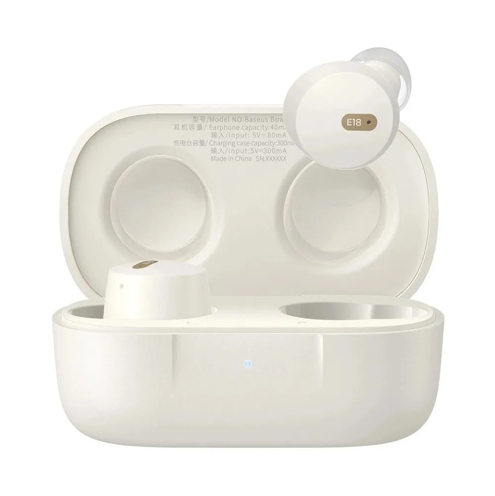 Słuchawki bezprzewodowe Baseus Bowie E18 (biały)