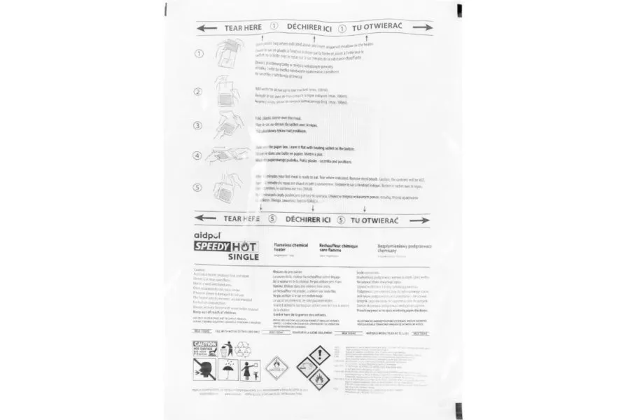 Podgrzewacz chemiczny do posiłków AIDPOL bezpłomienny