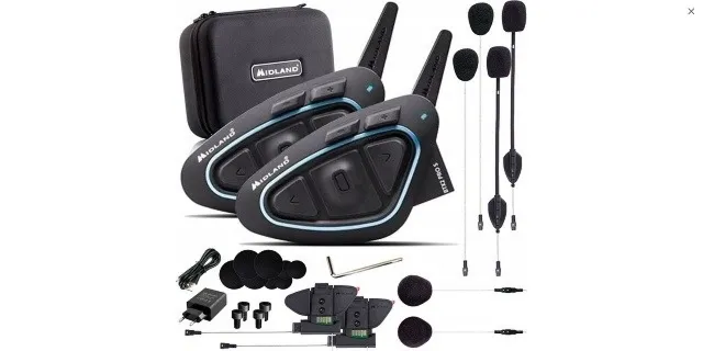 Interkom motocyklowy Midland BTX2 PRO S LR-TWIN na 2 kaski