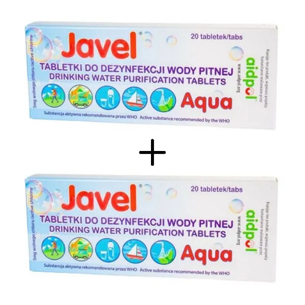 2x Tabletki do odkażania wody Javel Aqua 20 szt. (BUJATB20)