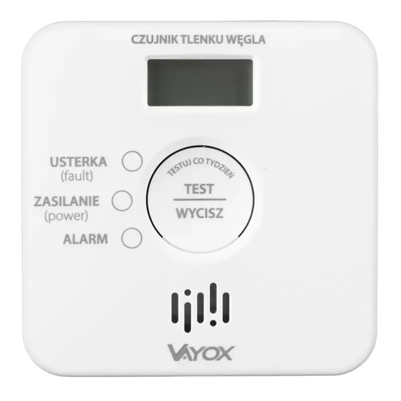 Czujnik czadu Vayox bezprzewodowy z LCD VA0414
