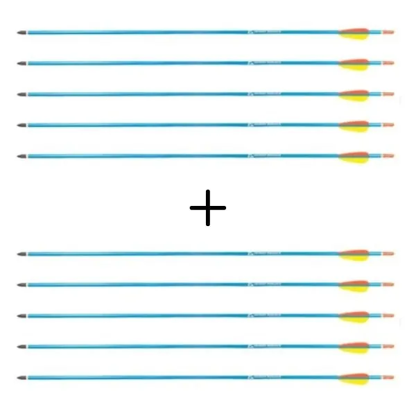 2x Strzały aluminiowe 30" BLUE Poe Lang - zestaw 5 sztuk