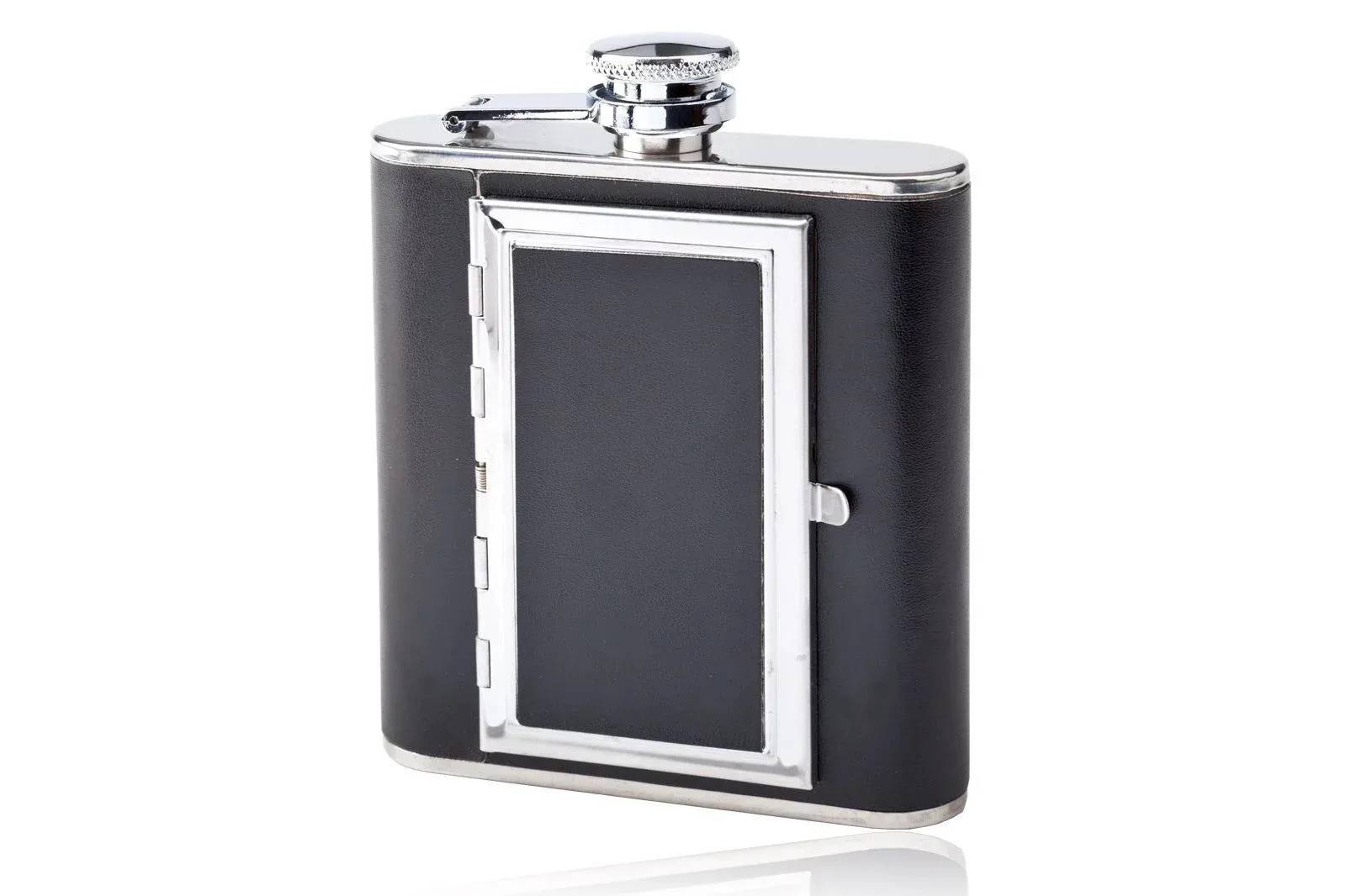 Piersiówka FROSTER 160 ml z papierośnicą