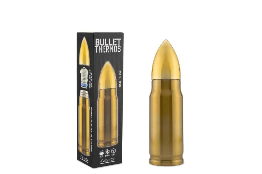 Termos FROSTER Bullet Brass nabój 350 ml