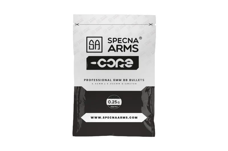 Kulki ASG 6 mm Specna Arms CORE 0,25g - 1000 szt. (SPE-16-021004)