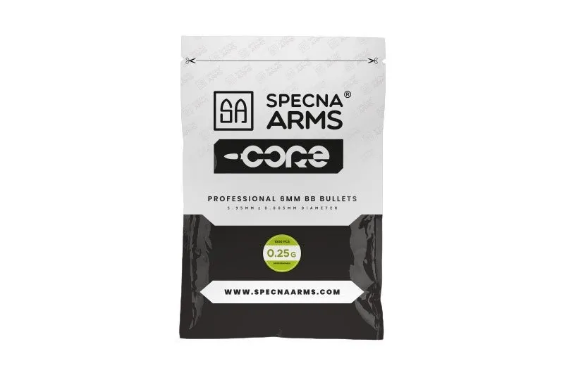 Kulki ASG 6 mm Specna Arms CORE BIO 0,25g - 1000 szt. (SPE-16-021021)