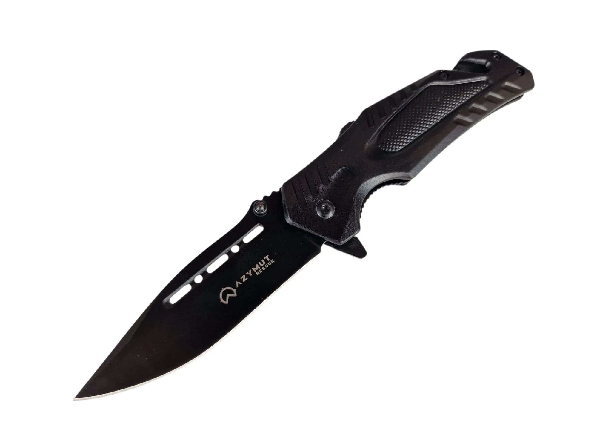 Nóż ratowniczy AZYMUT Rescue +przecinak pasów +zbijak szyb +pokrowiec (H-K2010878)