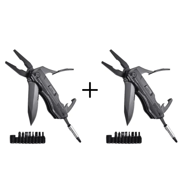 2x Multitool AZYMUT Gron - 11 narzędzi + 9 bitów + kabura (H-P224052)