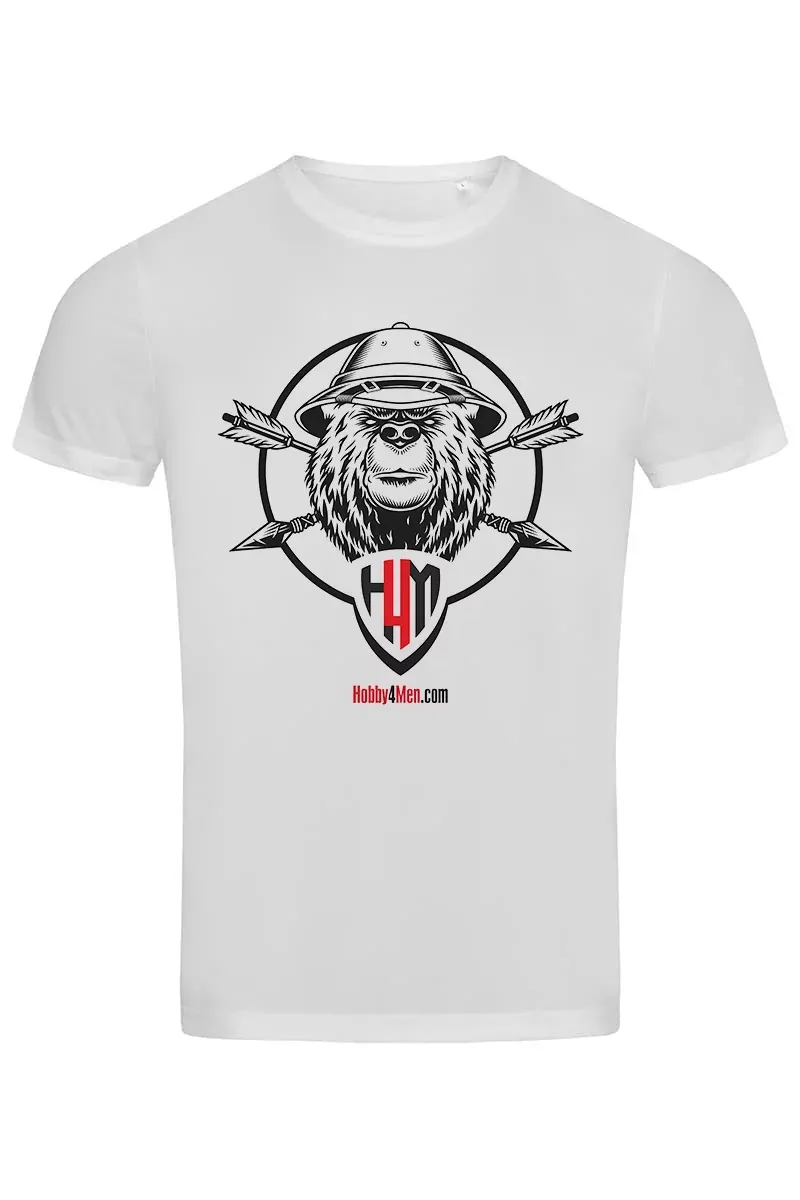 Koszulka termoaktywna T-shirt Hobby4Men Sports-T biała niedźwiedź ST8000 Stedman (H4M-N.H)