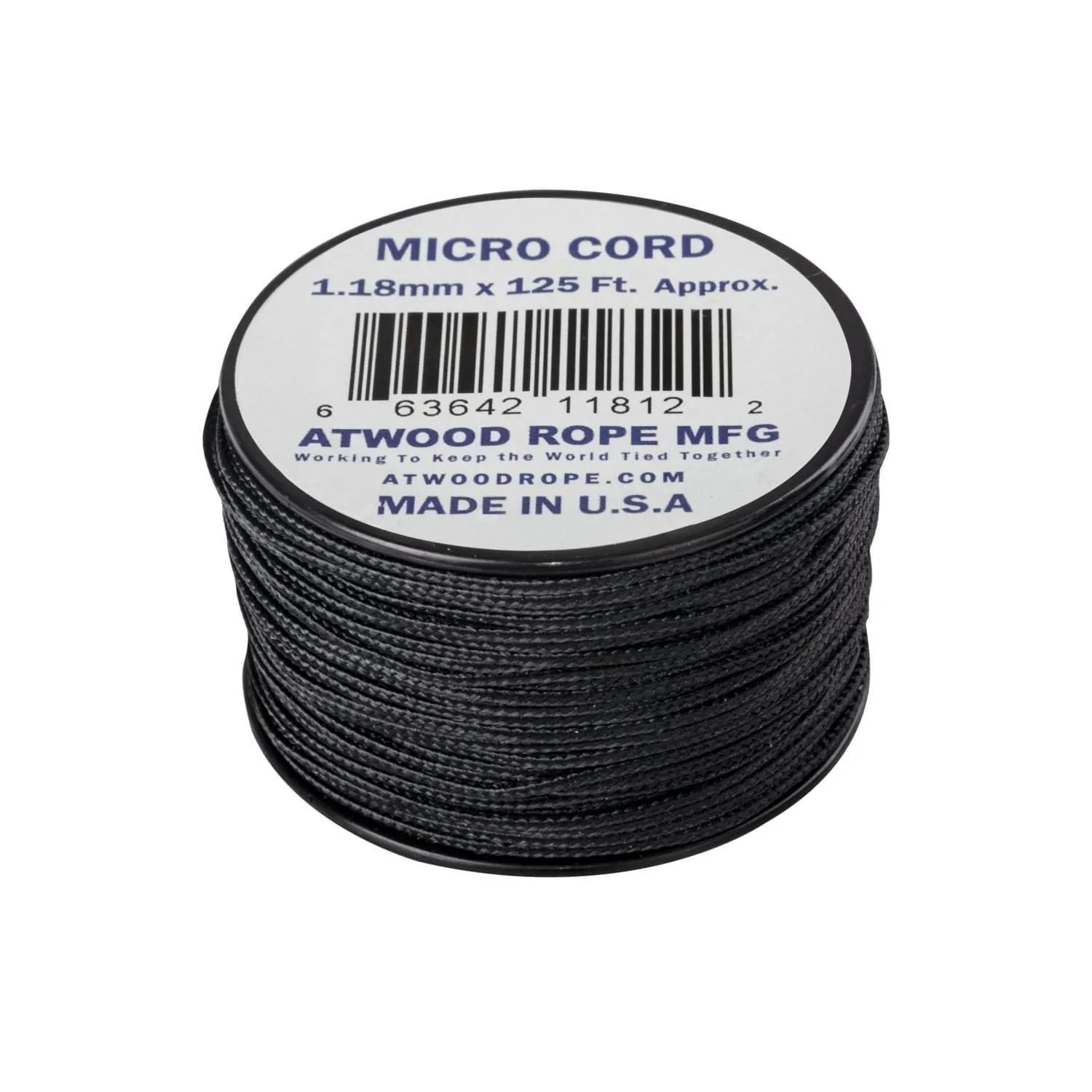 Linka Micro Cord ATWOOD (1.18mm/38m) czarna (CD-MC1-NL-01)