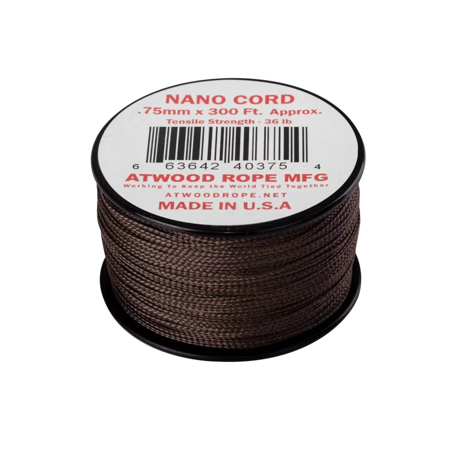 Linka Nano Cord ATWOOD (0,75mm/91m) brązowa (CD-NC3-NL-30)
