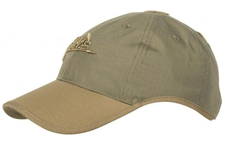 Czapka Helikon Logo Cap - PolyCotton Ripstop - Adaptive Green / Coyote A CZ-LGC-PR-1211A