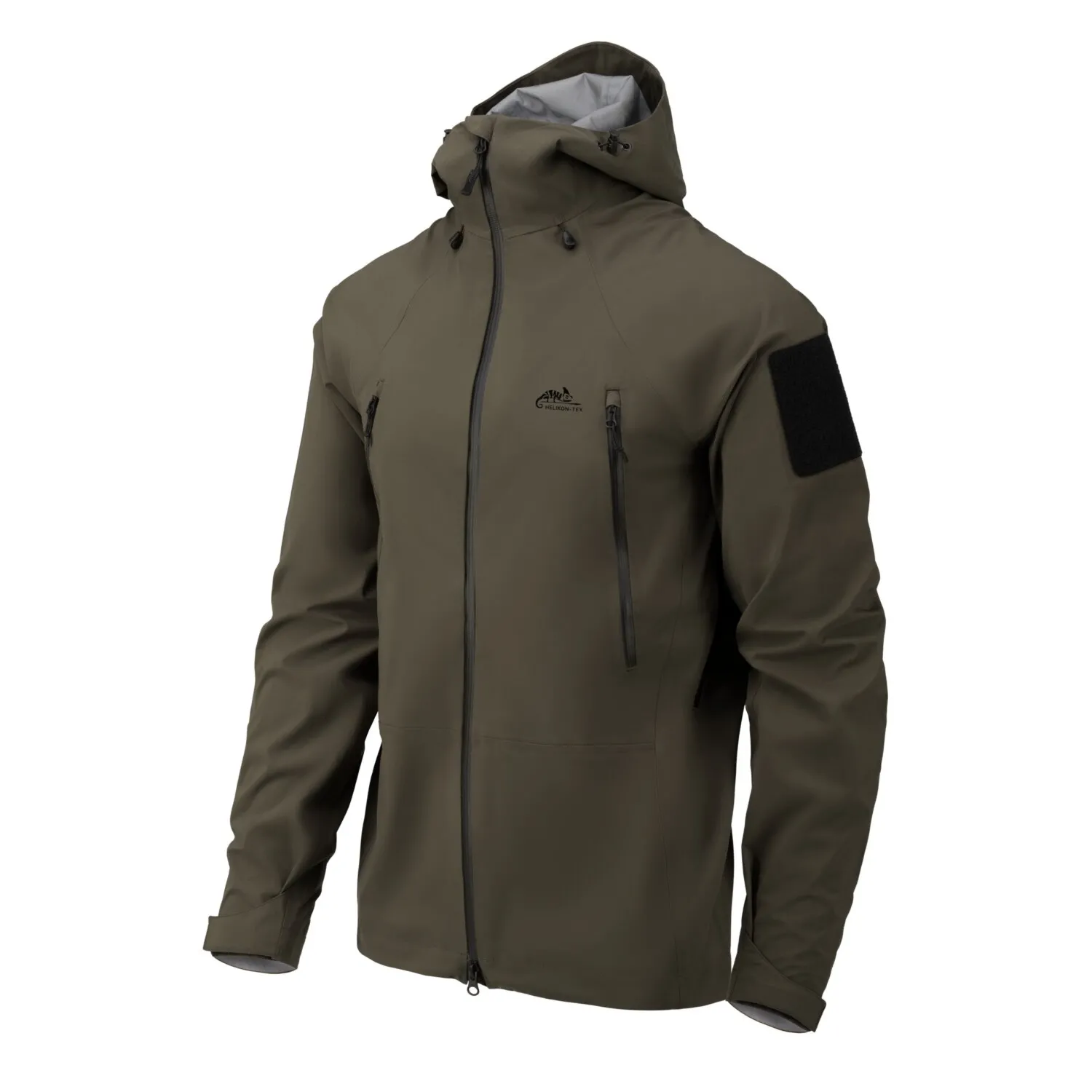 Kurtka wodoodporna HELIKON SQUALL Hardshell Jacket - TorrentStretch - Taiga Green (KU-SHJ-TR-09)