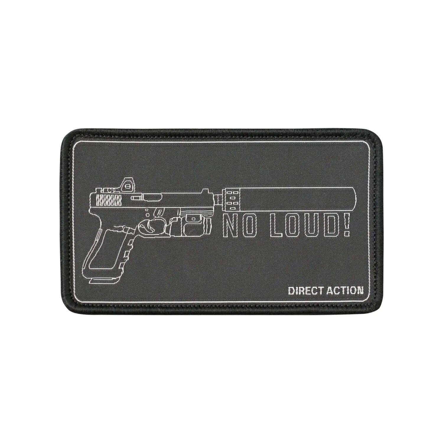 Naszywka Patch NO LOUD! - Black - ( jeden rozmiar ) (PA-DANL-PES-BLK)