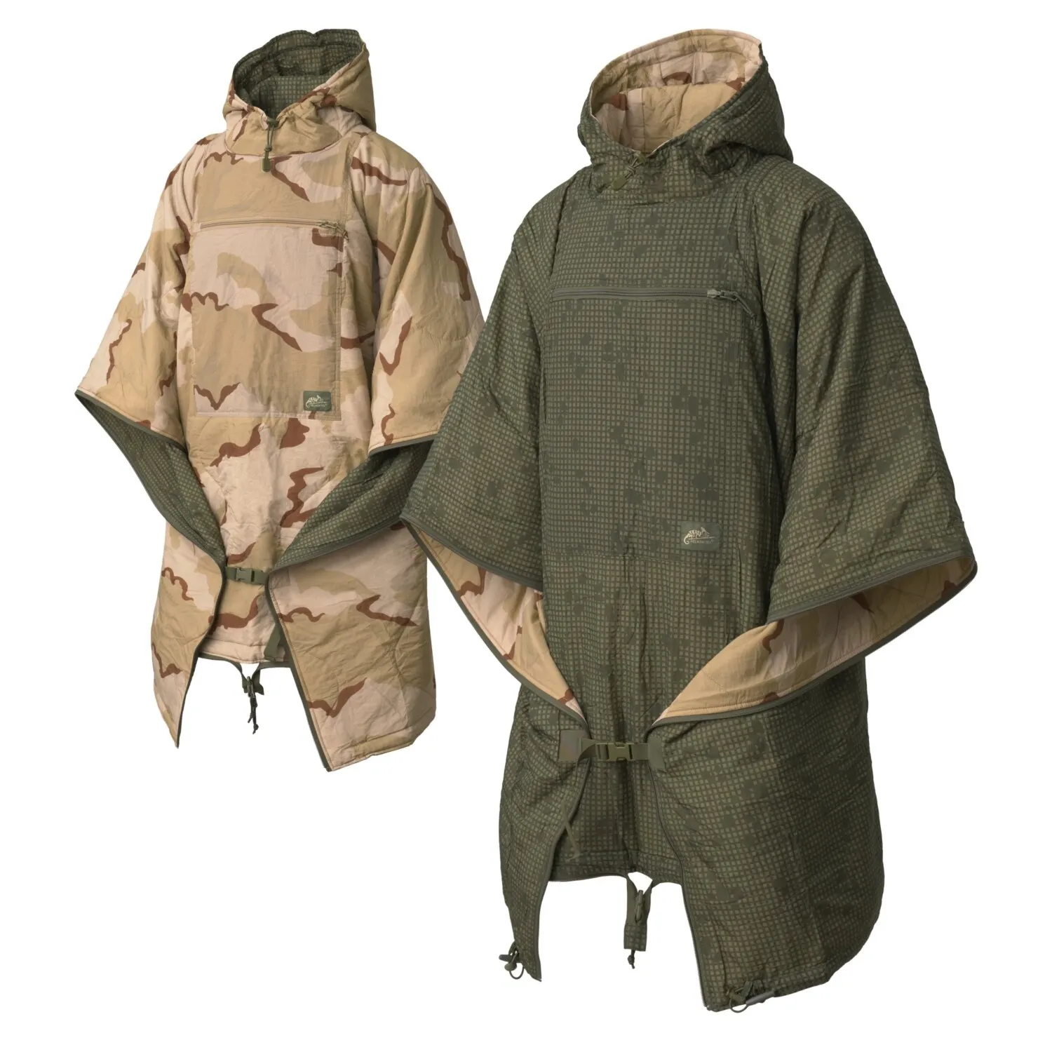 Ocieplane poncho wielofunkcyjne Desert Night Camo / US Desert  (PO-RSR-NL-0L05A)