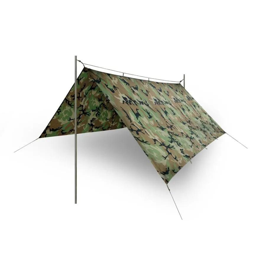 Płachta biwakowa Helikon SUPERTARP - Polyester Ripstop - US Woodland (PO-STP-PO-03)
