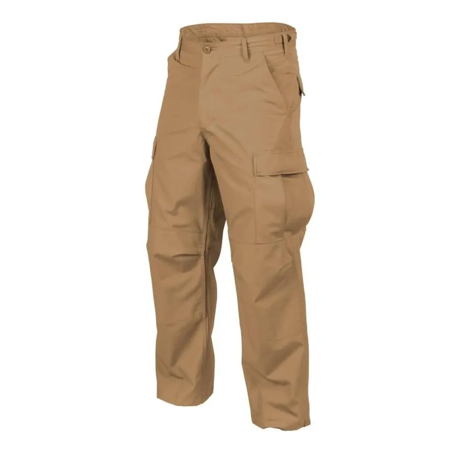 Spodnie bojówki Helikon BDU PolyCotton Ripstop Coyote (SP-BDU-PR-11)