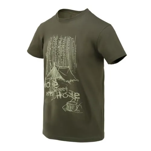 T-Shirt HELIKON - Home Sweet Home - Tajga Green