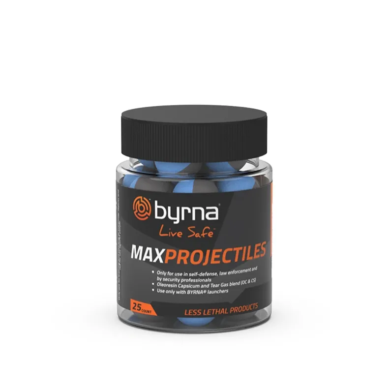 Kule pieprzowe BYRNA MAX CS/OC k.68 25 szt do BYRNA (HH68315-1)